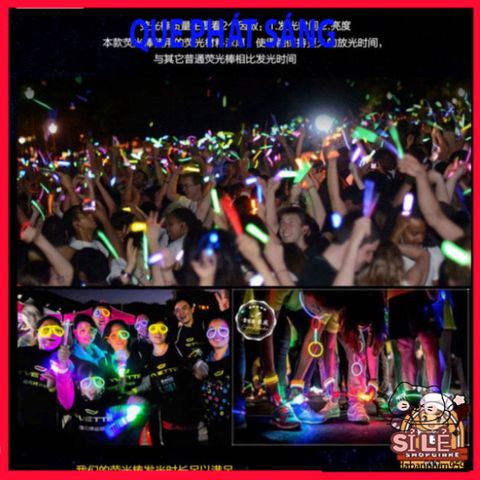 Hộp 100 Que Phát Sáng Dạ Quang Đa Màu - Lightstick Thắp Sáng Tiệc Tùng, Hoạt Động Ngoài Trời, Đầu Nối Linh Hoạt cho Trẻ Em và Gia Đình