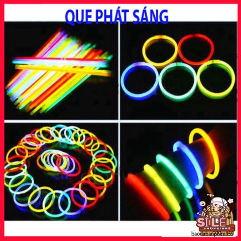 Hộp 100 Que Phát Sáng Dạ Quang Đa Màu - Lightstick Thắp Sáng Tiệc Tùng, Hoạt Động Ngoài Trời, Đầu Nối Linh Hoạt cho Trẻ Em và Gia Đình