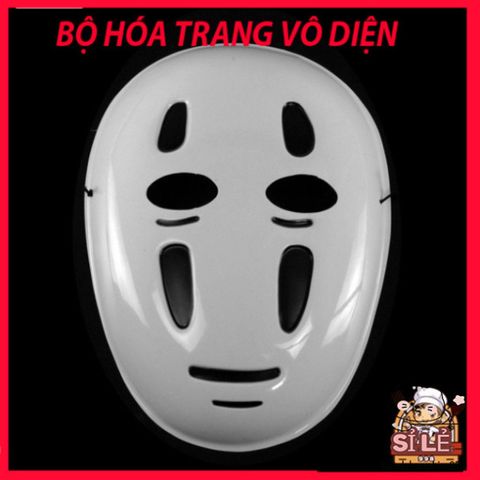 Bộ Hóa Thân Áo Choàng Đen và Mặt Nạ Vô Diện VBJ80 - Trang Phục Nhập Vai Spirited Away Cho Người Lớn và Trẻ Em