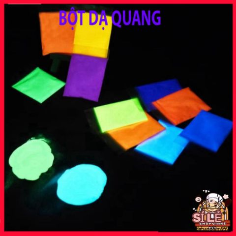 Bột màu Dạ quang siêu sáng 10g - 12 màu sắc rực rỡ, phát sáng mạnh mẽ trong bóng tối, trang trí sáng tạo cho không gian sống.