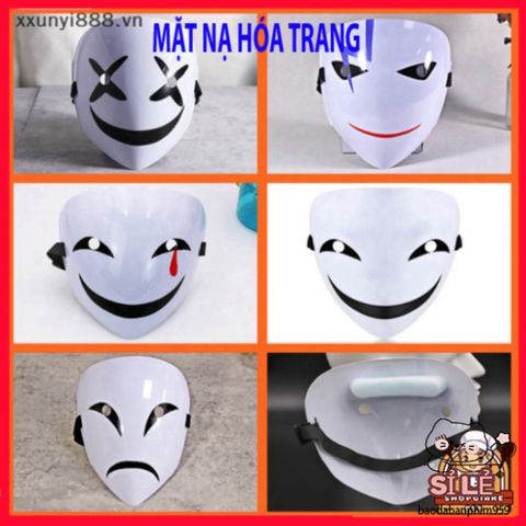 Mặt Nạ Cosplay Anime Đen Trắng Hgvn Hiruko - Trang Phục Halloween Độc Đáo, Quà Tặng Thú Vị Cho Tín Đồ Văn Hóa Nhật Bản
