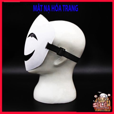 Mặt Nạ Cosplay Anime Đen Trắng Hgvn Hiruko - Trang Phục Halloween Độc Đáo, Quà Tặng Thú Vị Cho Tín Đồ Văn Hóa Nhật Bản