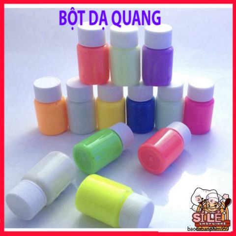 Bột Dạ Quang Siêu Sáng 20g - Bột Handmade Trang Trí Phát Sáng Trong Bóng Tối, Tạo Hiệu Ứng Nghệ Thuật Ấn Tượng