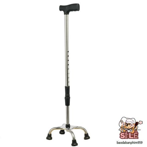 Gậy đi bộ Lucass điều chỉnh chiều cao - Gậy hỗ trợ 1 chân cho người cao tuổi, an toàn và tiện lợi, nhẹ, dễ sử dụng.