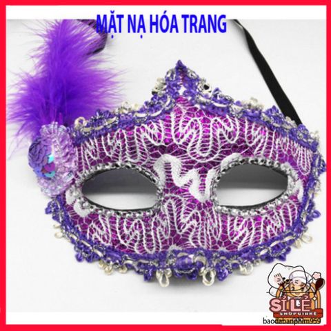 Mặt Nạ Lông Vũ Công Chúa - Mặt Nạ Halloween và Giáng Sinh Sang Trọng, Dễ Dàng Phối Đồ Thời Trang, Tiệc Hóa Trang