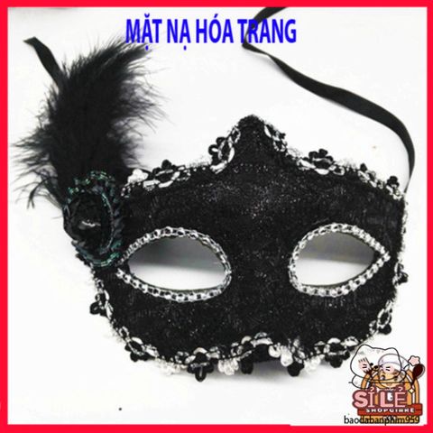 Mặt Nạ Lông Vũ Công Chúa - Mặt Nạ Halloween và Giáng Sinh Sang Trọng, Dễ Dàng Phối Đồ Thời Trang, Tiệc Hóa Trang