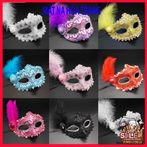 Mặt Nạ Lông Vũ Công Chúa - Mặt Nạ Halloween và Giáng Sinh Sang Trọng, Dễ Dàng Phối Đồ Thời Trang, Tiệc Hóa Trang