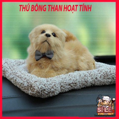 Thú Bông Ngựa Đôi Màu Vàng - Khử Mùi, Lọc Khí Tự Nhiên Cho Ô Tô, Phụ Kiện Dễ Thương Cho Bé Yêu