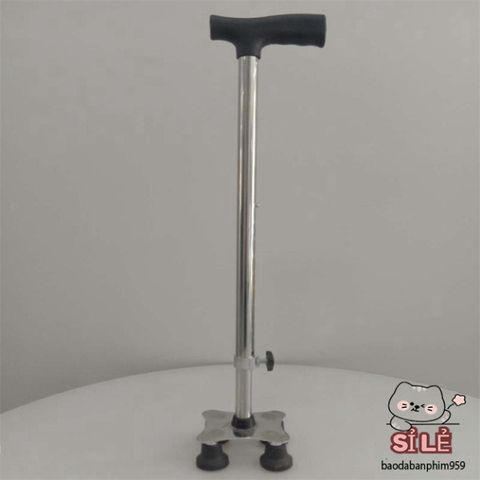 Gậy Chống Gấp Gọn Fuzy Có Đèn Pin và Đế Chống Trượt - Giải Pháp An Toàn Cho Người Cao Tuổi, Hỗ Trợ Đi Lại Tự Tin