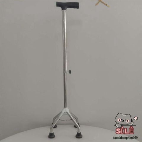 Gậy Chống Gấp Gọn Fuzy Có Đèn Pin và Đế Chống Trượt - Giải Pháp An Toàn Cho Người Cao Tuổi, Hỗ Trợ Đi Lại Tự Tin