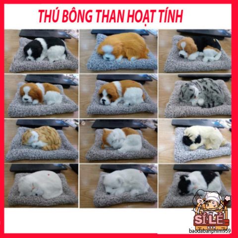 Thú Bông Khử Mùi Chó Mèo Sói Gấu Chứa Than Hoạt Tính - Đồ Trang Trí Ô Tô Dễ Thương, Duy Trì Không Khí Trong Lành