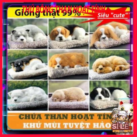 Thú Bông Khử Mùi Chó Mèo Sói Gấu Chứa Than Hoạt Tính - Đồ Trang Trí Ô Tô Dễ Thương, Duy Trì Không Khí Trong Lành
