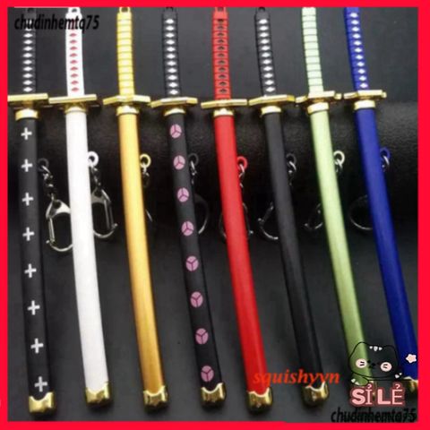 Móc Khóa Zoro Katana One Piece 16cm Bằng Kim Loại Không Gỉ - Quà Tặng Độc Đáo Cho Fan Anime Nhật Bản
