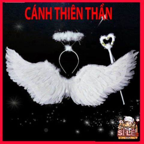 Cánh Cosplay Cục Cưng Đen/Trắng/Đỏ - Phụ Kiện Hóa Trang Lông Vũ Mềm Mại Cho Trẻ Em & Người Lớn - Độc Đáo Dịp Lễ Hội