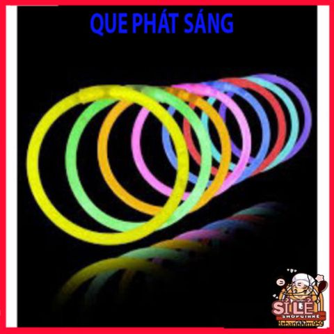 Hộp 100 Que Phát Sáng Đa Màu - Vòng Đeo Tay Dạ Quang Tiện Lợi Cho Tiệc Tối và Sự Kiện Ngoài Trời