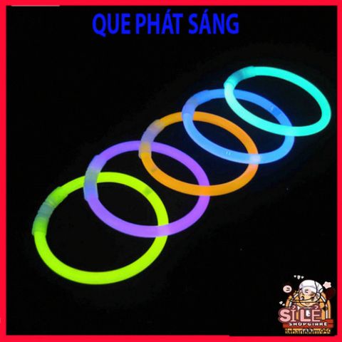 Hộp 100 Que Phát Sáng Đa Màu Kèm 100 Đầu Nối Tạo Vòng Đeo Tay Dạ Quang - Đồ Chơi Tiệc Tùng Vui Nhộn, An Toàn và Dễ Sử Dụng