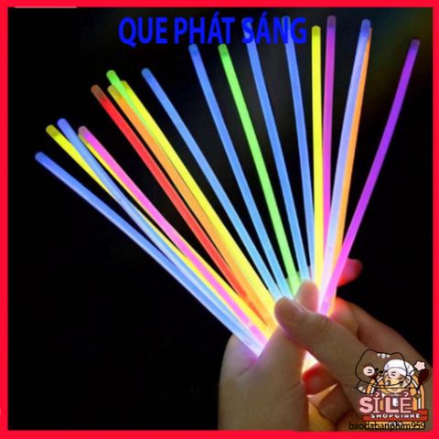 Hộp 100 Que Phát Sáng Đa Màu Kèm 100 Đầu Nối Tạo Vòng Đeo Tay Dạ Quang - Đồ Chơi Tiệc Tùng Vui Nhộn, An Toàn và Dễ Sử Dụng