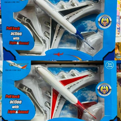 Đồ Chơi Mô Hình Máy Bay Hợp Kim 1828-101 – Chạy Bằng Đà, Có Đèn LED và Âm Thanh, Đồ Chơi Giáo Dục Cho Trẻ Em