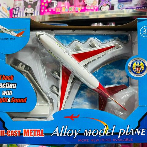 Đồ Chơi Mô Hình Máy Bay Hợp Kim 1828-101 – Chạy Bằng Đà, Có Đèn LED và Âm Thanh, Đồ Chơi Giáo Dục Cho Trẻ Em