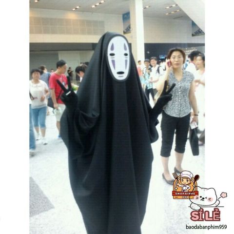 Bộ trang phục hóa trang Halloween Spirited Away phong cách hacker - Áo choàng, mặt nạ, găng tay cho mọi lứa tuổi, hoàn hảo cho tiệc hóa trang và cosplay.
