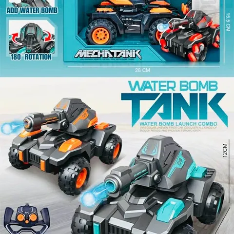 Xe Tăng Lội Nước Điều Khiển Từ Xa MECH TANK - Đồ Chơi Thú Vị Có Quay 180° Cho Trẻ Em, Màu Sắc Ngẫu Nhiên