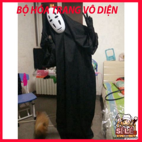 Bộ Trang Phục Cosplay Ma Vô Diện Spirited Away - Hóa Trang Cho Trẻ Em & Người Lớn - Độc Đáo & Thoải Mái