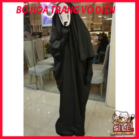 Bộ Trang Phục Cosplay Ma Vô Diện Spirited Away - Hóa Trang Cho Trẻ Em & Người Lớn - Độc Đáo & Thoải Mái