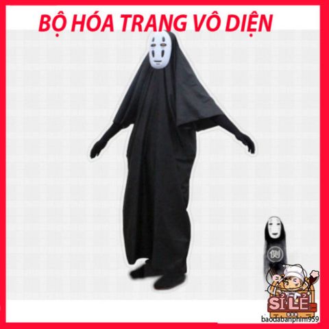 Bộ Trang Phục Cosplay Vô Diện Nhật Bản - Mặt Nạ Anime Độc Đáo - Quà Tặng Thú Vị Cho Dịp Hội Hóa Trang