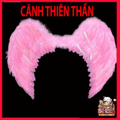 Cánh Cụp Cosplay Lễ Hội Thiên Thần - Cánh Lông Vũ Trắng/Đen/Hồng cho Halloween - Trang Phục Hóa Trang Độc Đáo