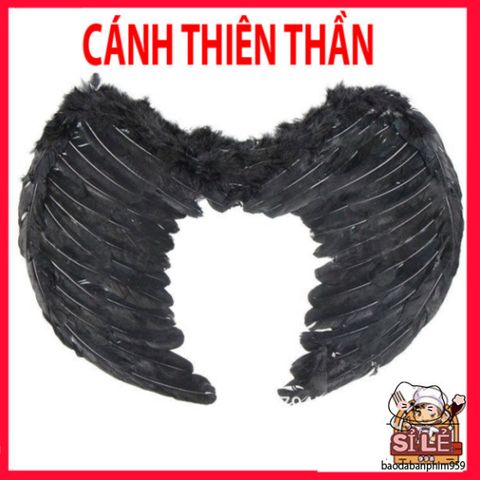 Cánh Cụp Cosplay Lễ Hội Thiên Thần - Cánh Lông Vũ Trắng/Đen/Hồng cho Halloween - Trang Phục Hóa Trang Độc Đáo
