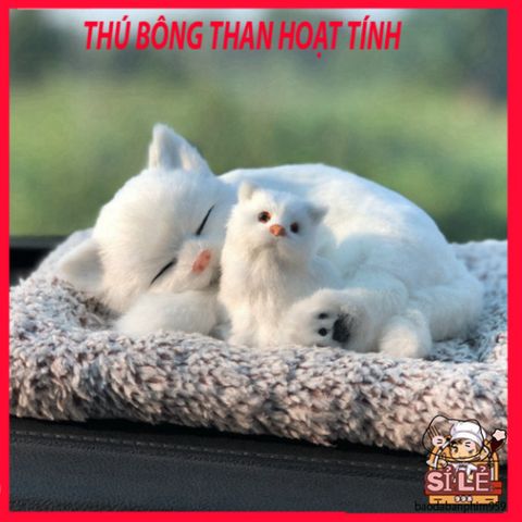 Thú Bông Lõi Than Hoạt Tính Khử Mùi Và Lọc Không Khí Cho Ô Tô - Bộ Đồ Chơi Dễ Thương Cho Chó Mèo, Trang Trí Sang Trọng