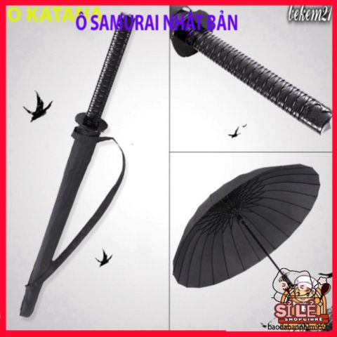 Ô Dù Katana Kiểu Kiếm Nhật - Chống Mưa Nắng 16 Nan Bền Bỉ, Thiết Kế Độc Đáo, Phong Cách Samurai, Giá Tốt Nhất!