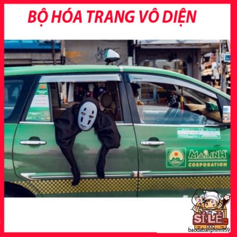 Bộ Trang Phục Cosplay Vô Diện Spirited Away Cao Cấp - Hoá Trang Halloween Độc Đáo, Đủ Kích Cỡ S, M, L