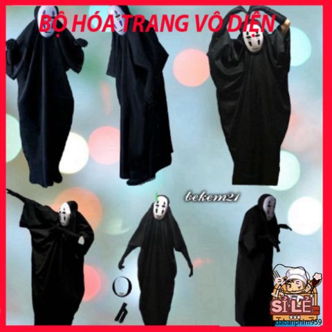 Bộ Trang Phục Vô Diện Cosplay Nhật Bản - Áo, Quần, Găng Tay và Mặt Nạ Cho Trẻ em và Người Lớn - Hóa Trang Thú Vị