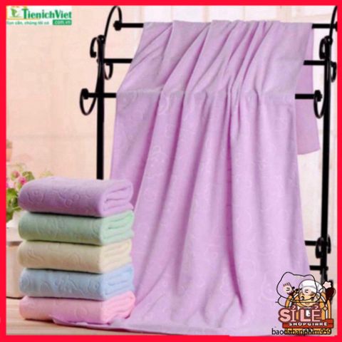 Khăn Tắm Cao Cấp Nhật Bản - Cotton Siêu Mềm 70x140cm, Họa Tiết Hoa Tươi Tắn - Freeship Toàn Quốc, Thoải Mái Sau Tắm