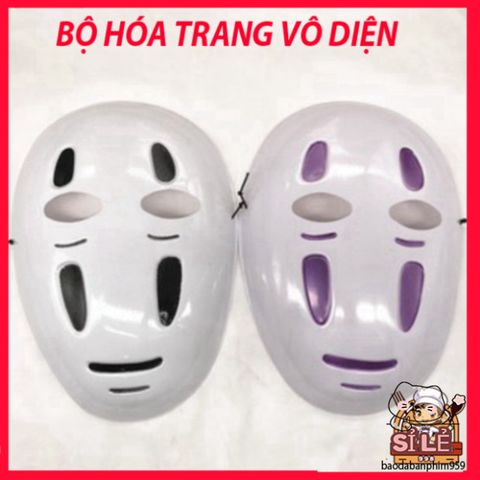 Bộ Trang Phục Vô Diện Spirited Away - Áo Khoác Đen, Mặt Nạ & Găng Tay, Trang Phục Hóa Trang Cho Trẻ Em và Người Lớn