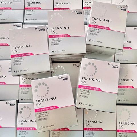 Viên Uống Giảm Nám Tàn Nhang Transino EX Whitening Nhật Bản - 240 Viên Bổ Sung Trị Nám, Làm Sáng Da, Chống Lão Hóa