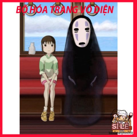 Trang phục Vô Diện Kaonashi Halloween/Cosplay - Bộ đồ Anime Spirited Away cho người lớn và trẻ em, chất liệu cao cấp, tiện lợi.