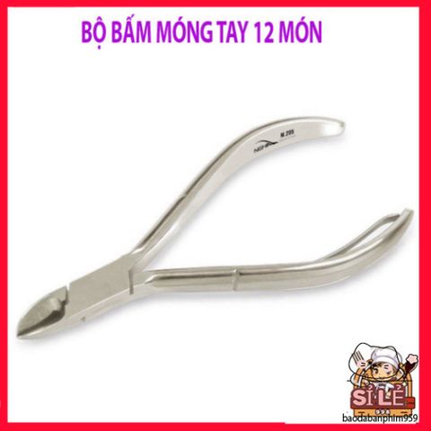 Bộ Bấm Móng Tay 12 Món Aulyshop - Dụng Cụ Chăm Sóc Móng Hoàn Hảo, Bao Gồm Kéo Cắt Lông Mũi, Kìm Cắt Da, Máy Nặn Mụn