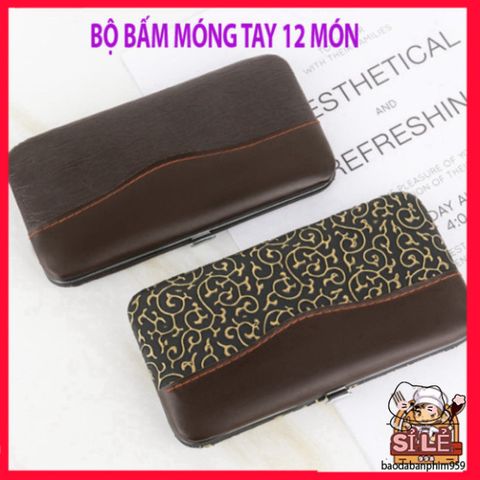 Bộ Dụng Cụ Làm Móng Tay Móng Chân 12 Món Thép Không Gỉ Sandrine BMT2 - Chăm Sóc Cá Nhân Cao Cấp Tại Nhà