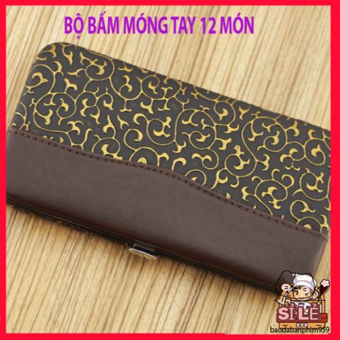 Bộ Dụng Cụ Chăm Sóc Móng Tay 12 Món Đa Năng Bằng Inox Cao Cấp - Bộ Cắt Móng Sang Trọng Tiện Lợi Tại Nhà
