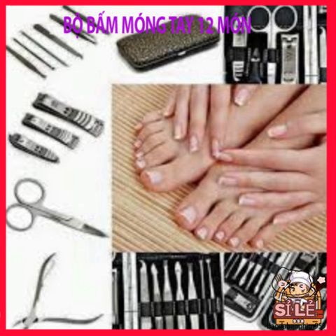 Bộ Kềm Làm Móng 12 Món Cao Cấp - Dụng Cụ Chăm Sóc Móng Tại Nhà Thiết Kế Nhỏ Gọn, Sang Trọng và Tiện Lợi