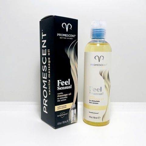 Dầu Massage Ấm Nóng Toàn Thân Hương Vani Promescent Feel Sensual Vanilla 118ml - Tăng Cường Cảm Giác Thư Giãn Cho Cơ Thể