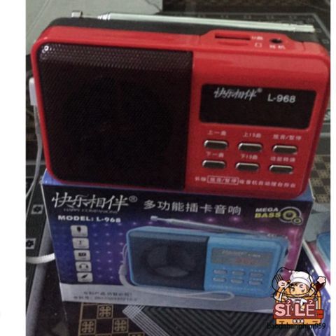 Đài Radio L-968 Mini Bền Bỉ - Âm Thanh Sống Động, Pin Sạc Cao Cấp, Thiết Kế Tiện Lợi, Đồ Chơi Âm Nhạc Cho Người Yêu Thích Nghe Nhạc