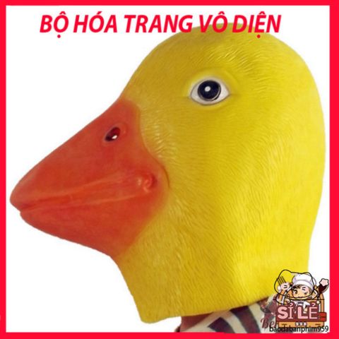Mặt Nạ Con Vịt Vàng DUCK - Phụ Kiện Hóa Trang Độc Đáo Cho Halloween, Trung Thu, Tiệc Tùng, Video TikTok, Tiệc Hóa Trang