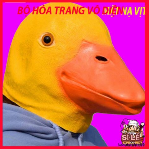 Mặt Nạ Con Vịt Vàng DUCK - Phụ Kiện Hóa Trang Độc Đáo Cho Halloween, Trung Thu, Tiệc Tùng, Video TikTok, Tiệc Hóa Trang