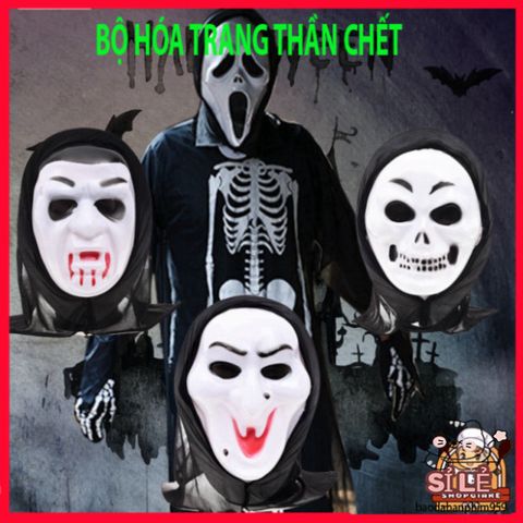 Mặt Nạ Thần Chết Scream Halloween - Phụ Kiện Hóa Trang Kinh Dị Độc Đáo Chất Lượng Cao, Sẵn Sàng Bén Nhạy trong Tiệc Tùng