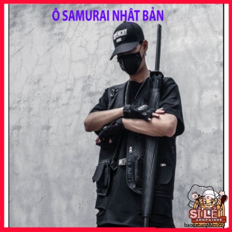Ô Dù Katana Samurai Đen - Kiểu Dáng Thời Trang Chống Nắng Mưa Hiệu Quả Cho Tín Đồ Kiếm Hiệp
