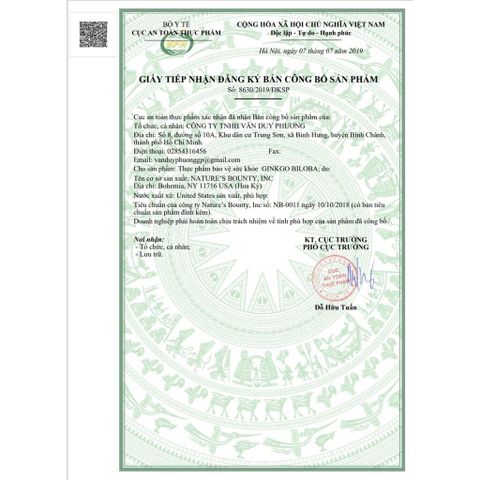 Viên uống bổ não Ginkgo Biloba 340mg Mỹ - Hỗ trợ tăng cường trí nhớ, tập trung và sức khỏe não bộ - Giảm giá 30k cho đơn từ 99k