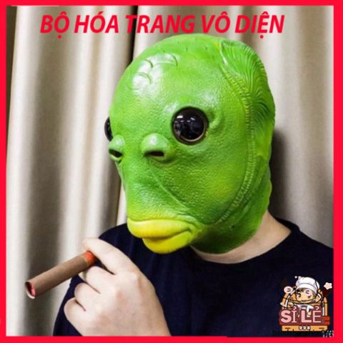 Mặt Nạ Silicon Ếch Xanh Trùm Đầu - Phụ Kiện Cosplay Vui Nhộn, Độc Đáo Cho Tiệc Halloween và Sự Kiện Giải Trí